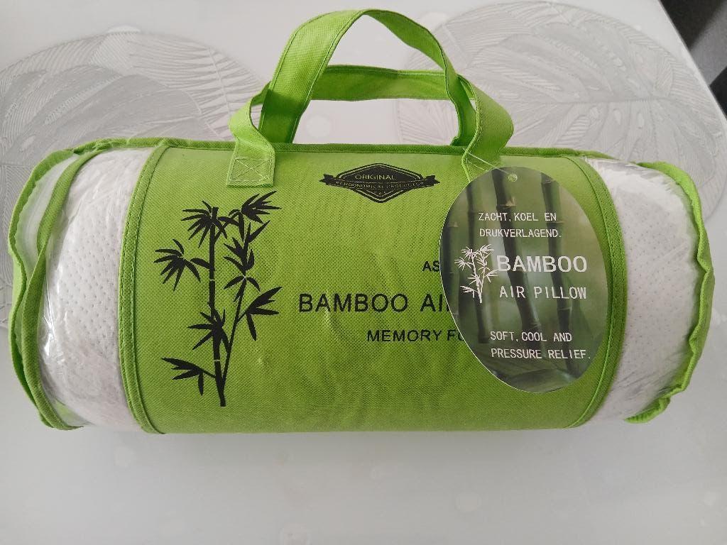 Kussen nieuw in verpakking merk Bamboo, Ophalen, Nieuw, Wit, Rechthoekig