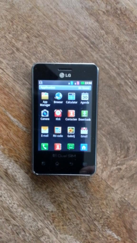Smartphone LG Optimus met Camera, Telecommunicatie, Mobiele telefoons | LG, Gebruikt, Overige modellen, Zwart, Touchscreen