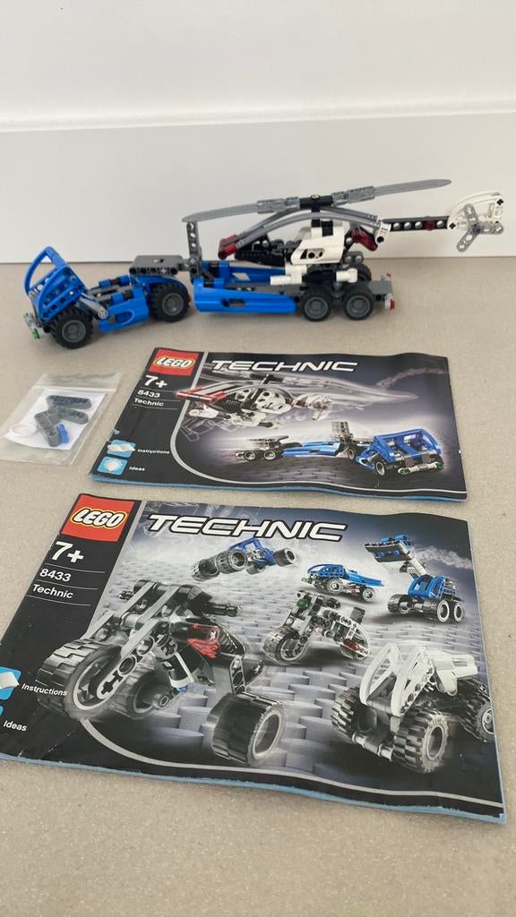 Lego 8433 Technic Truck Helikopter, Kinderen en Baby's, Speelgoed | Duplo en Lego, Ophalen of Verzenden, Zo goed als nieuw