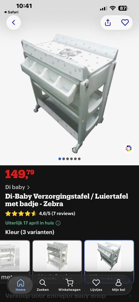 Badje en aankleedkussen 2-in-1, Kinderen en Baby's, Badjes en Verzorging, Ophalen of Verzenden, Gebruikt, Badje