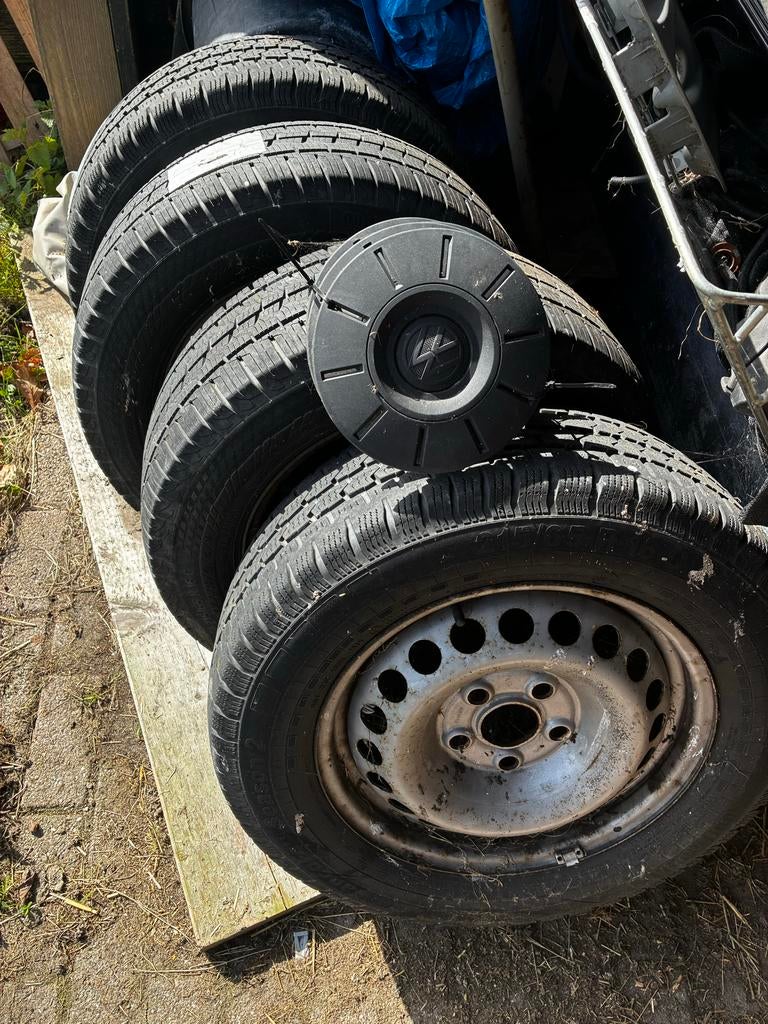 Velgen met All Season banden VW Transporter T6, Auto-onderdelen, Banden en Velgen, Ophalen, 16 inch, Banden en Velgen, 205 mm