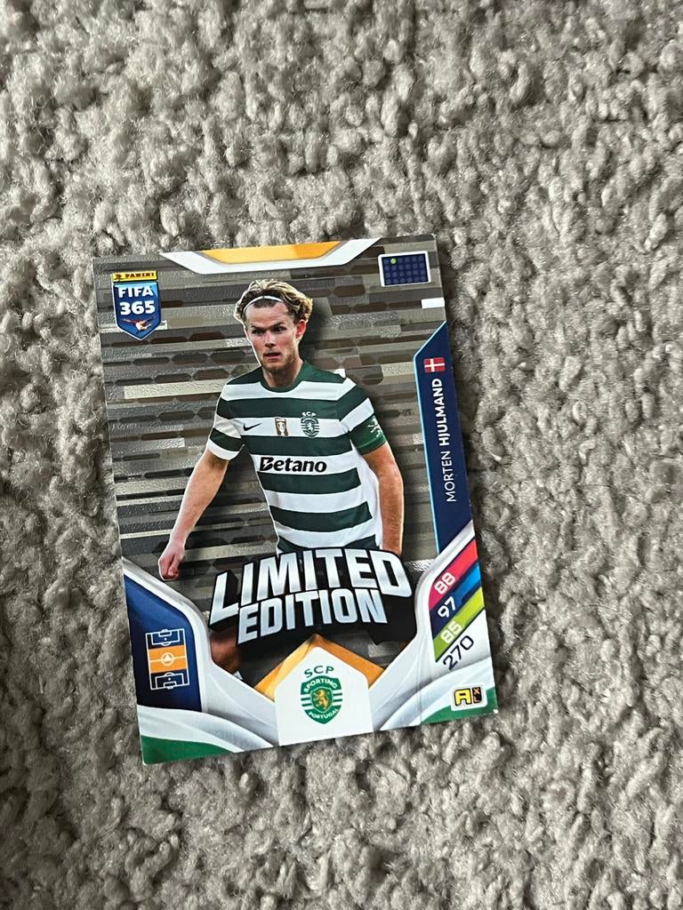 Panini FIFA 365 Adrenalyn XL Limited Edition Morten Hjulmand, Ophalen of Verzenden, Nieuw, Losse kaart