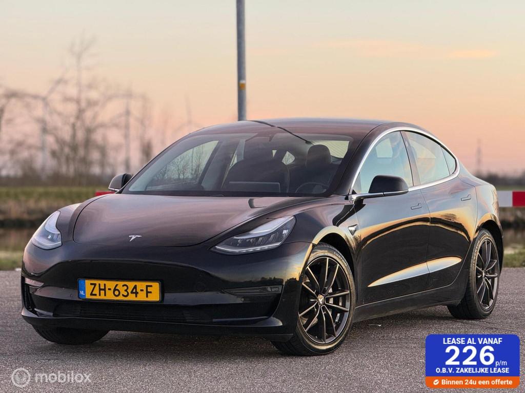 Tesla Model 3 Long Range AWD 75 kWh, Auto's, Tesla, Zwart, Origineel Nederlands, 351 pk, 84 €/maand