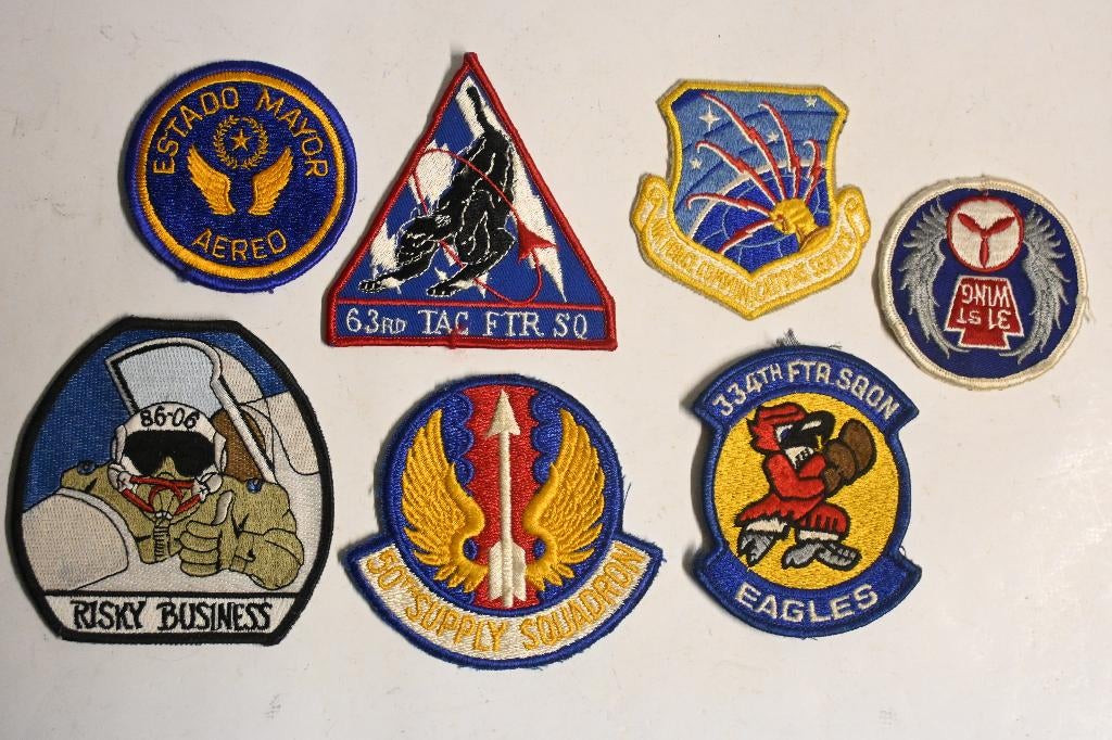 7x USAF patch luchtmacht amerika embleem, Verzamelen, Ophalen of Verzenden, Luchtmacht, Amerika, Embleem of Badge