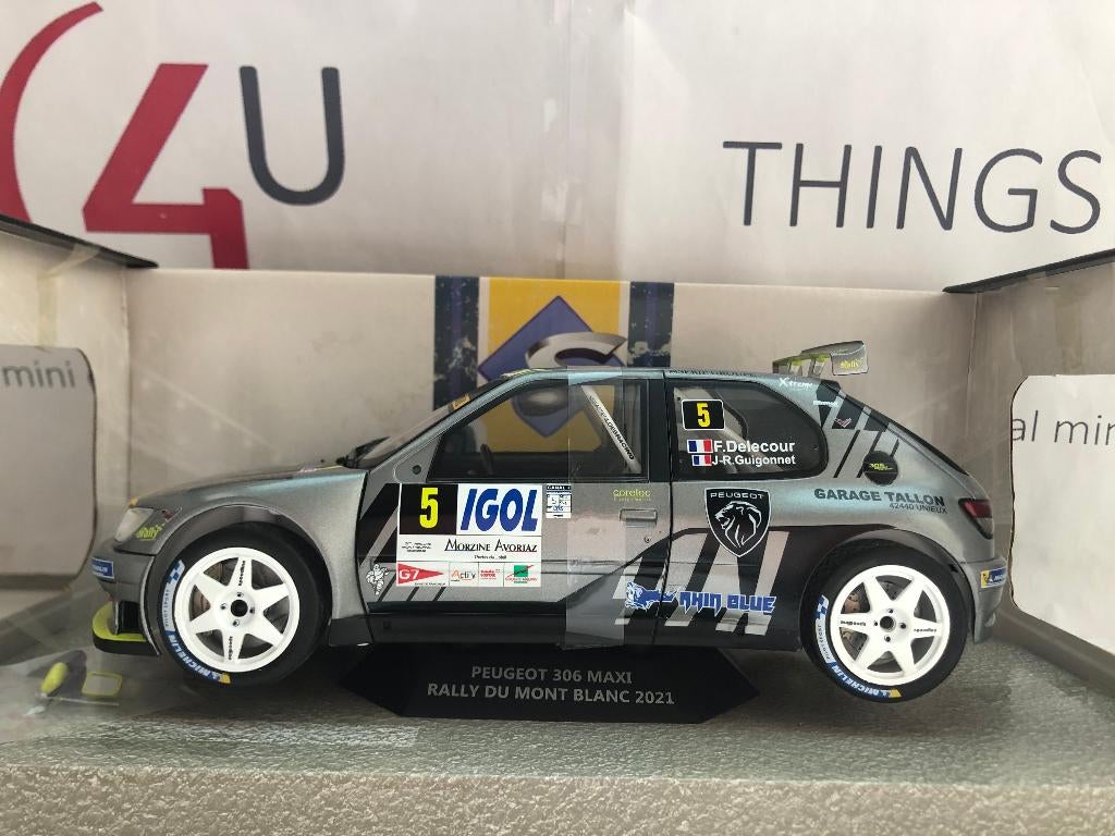 Solido 1:18 Peugeot 306 Maxi #5 Rallye Montblanc 2021, Hobby en Vrije tijd, Modelauto's | 1:18, Ophalen of Verzenden, Nieuw, Auto