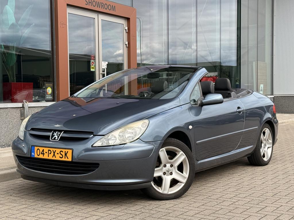 Peugeot 307 CC | Airco | Leder | Stoelverwarming | 2.0-16V, Gebruikt, Zwart, 4 cilinders, Cabriolet