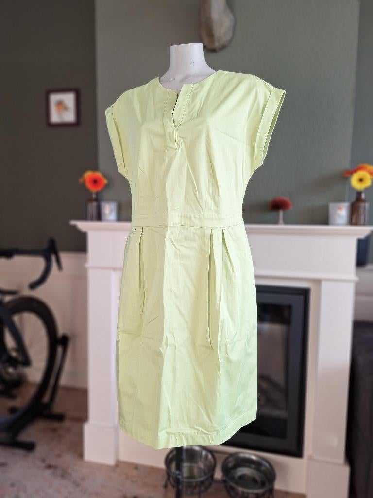 Gerry Weber appel groen / lime jurk 44, Kleding | Dames, Verzenden, Maat 42/44 (L), Zo goed als nieuw, Knielengte