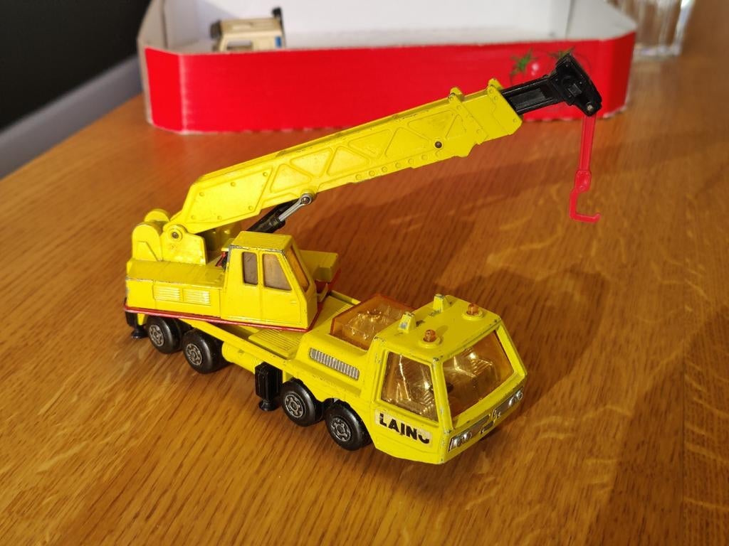 Matchbox Hercules Mobile Crane GEEL, Ophalen of Verzenden, Bus of Vrachtwagen