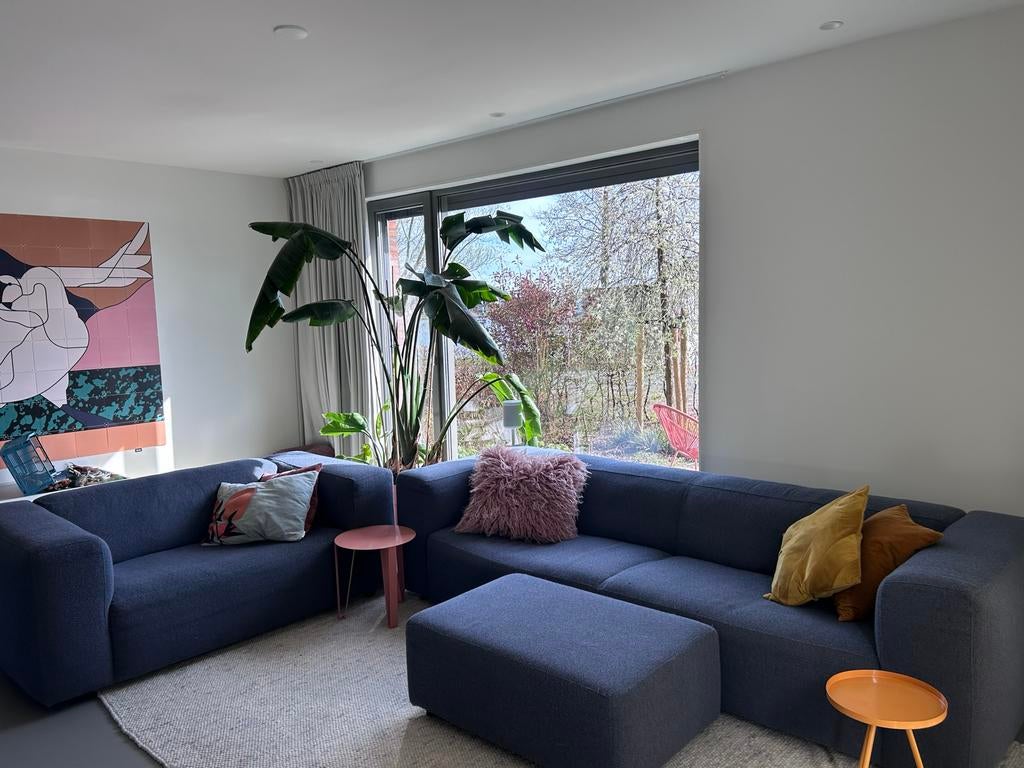 Prachtige 3,5 zits bank, loveseat en hocker van Topform, Ophalen, Gebruikt, 300 cm of meer, 75 tot 100 cm