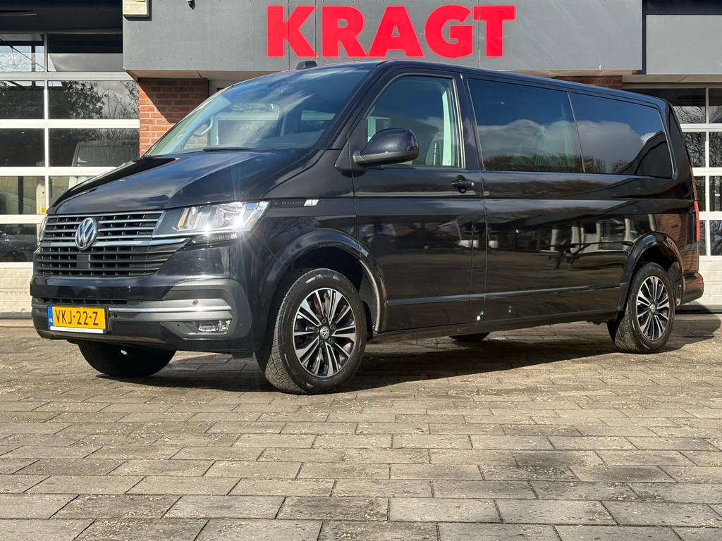 Volkswagen Transporter 2.0 TDI L2H1|DUBBELCABINE|AUTOMAAT|NA, Gebruikt, 4 cilinders, 2500 kg, Zwart