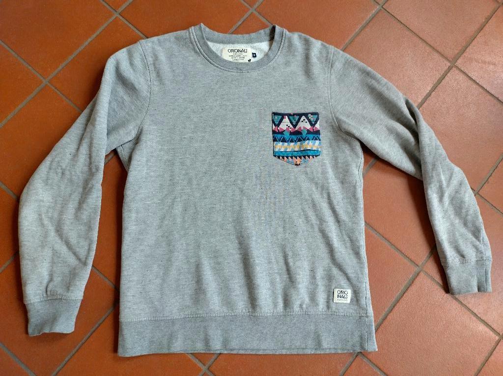 Jack & Jones sweater originals grijs M, Maat 48/50 (M), Ophalen of Verzenden, Zo goed als nieuw, Grijs