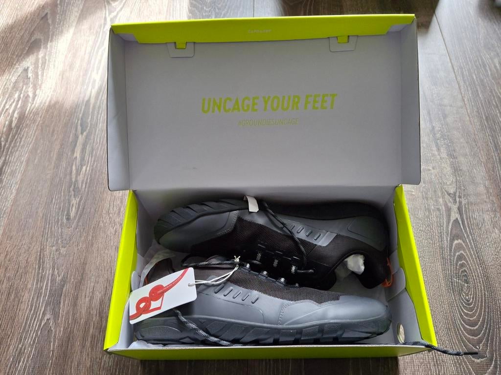 Barefoot Groundies schoenen - Maat 45 - Nieuw in doos, Kleding | Heren, Schoenen, Groundies, Zwart, Nieuw, Ophalen of Verzenden