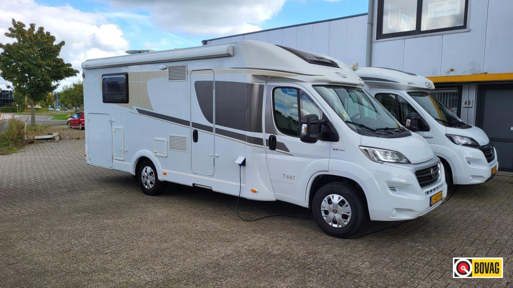 Carado T447 Ducato 35 2.3 MJT 130 pk, Caravans en Kamperen, Campers, Fiat, Luifel, Afzuigkap, 7 tot 8 meter