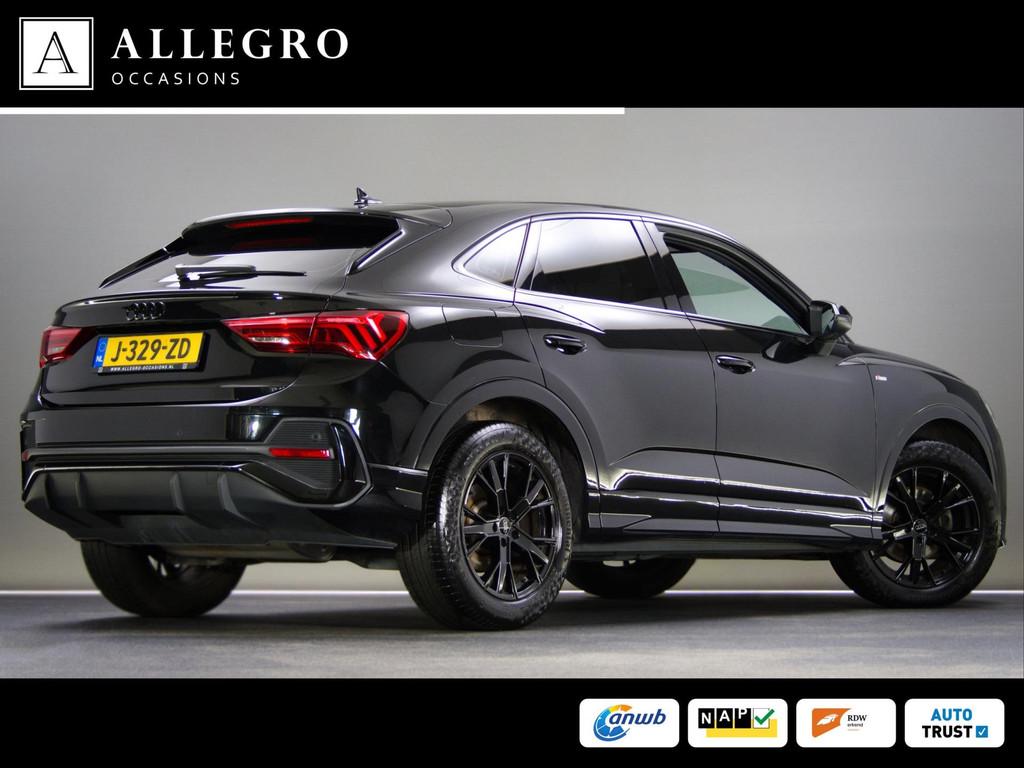 Audi Q3 Sportback 35 TFSI S-Line Edition Competition (APPLE, 4 cilinders, 150 pk, 1505 kg, Leder en Stof