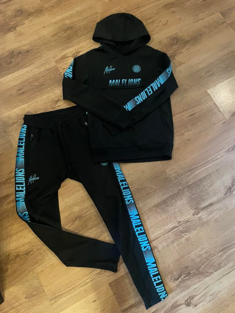 Malelions trainingspak heren S zwart broek trui hoodie, Kleding | Heren, Sportkleding, Ophalen of Verzenden, Zo goed als nieuw