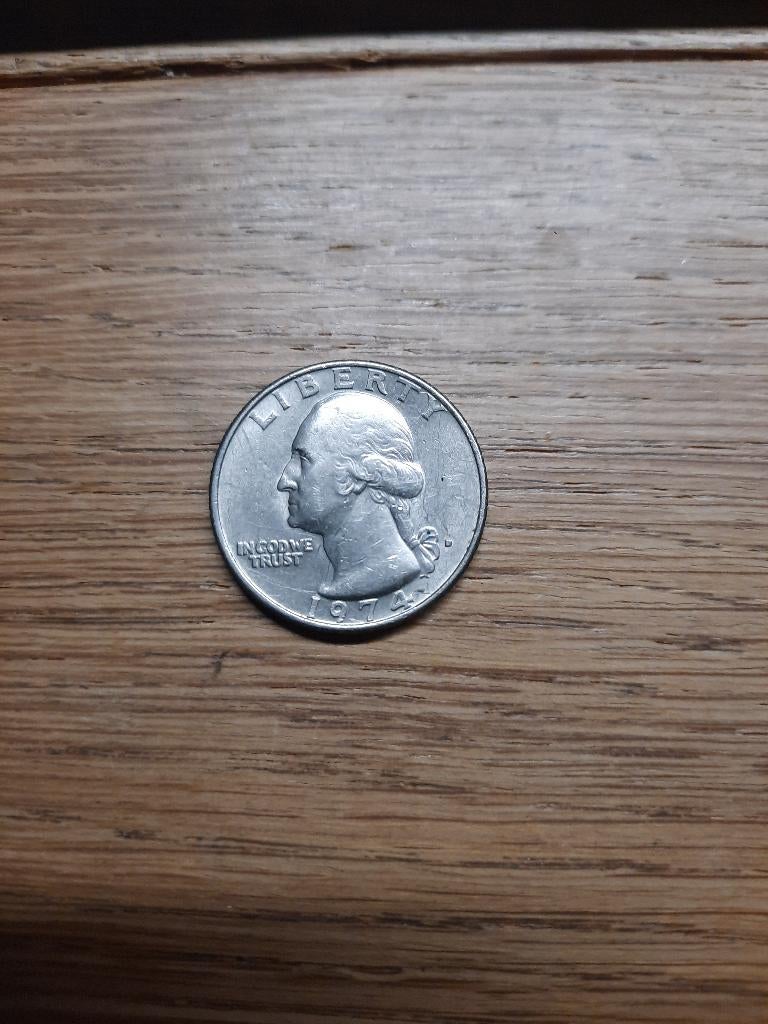 USA Quarter Pound 1974 D, Ophalen of Verzenden, Noord-Amerika