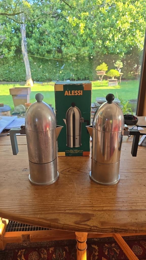 2 Alessi Caffettiera voor 6 kopjes koffie, Ophalen of Verzenden, Gebruikt