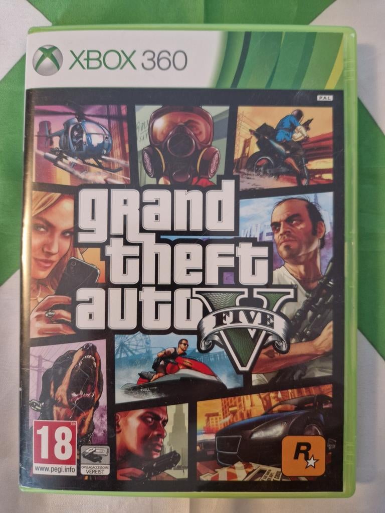 GTA V (5) Inclusief Map - Xbox 360, Vanaf 18 jaar, 1 speler, Zo goed als nieuw, Ophalen