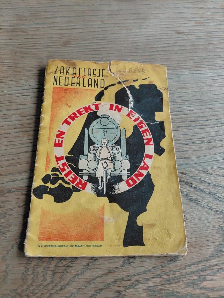 Droste Zakatlasje van Nederland ca. 1925-1930 - vintage, Boeken, Europa, Ophalen of Verzenden, Reisgids of -boek, Gelezen