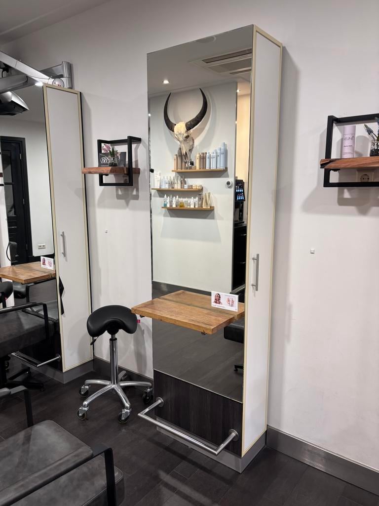 Gratis 3 spiegelkasten voor kapsalon/kaptafel evt ook balie!, Ophalen, Minder dan 50 cm, Zo goed als nieuw, Minder dan 100 cm