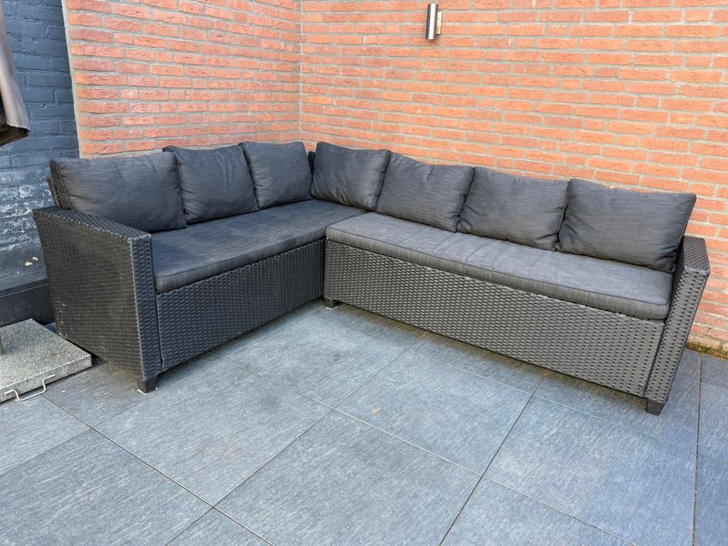 Loungeset met hoge tafel, Ophalen, Zo goed als nieuw, Bank