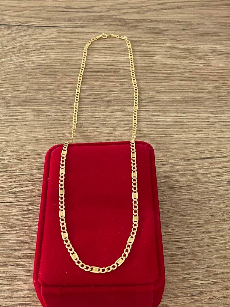 14 karaat(585) gouden ketting gemerkt 585, Sieraden, Tassen en Uiterlijk, Kettingen, Nieuw, Goud, Goud, Ophalen of Verzenden