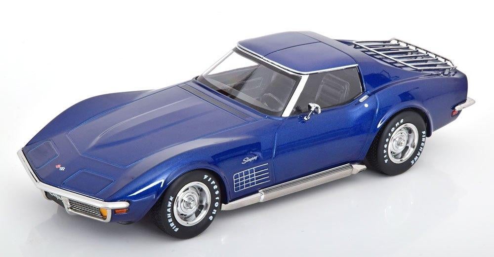 Chevrolet Corvette C3 1972 (Sidepipes) Blauw Metallic 1-18 K, Overige merken, Tschuiten@hotmail.com, Duitsland, Auto