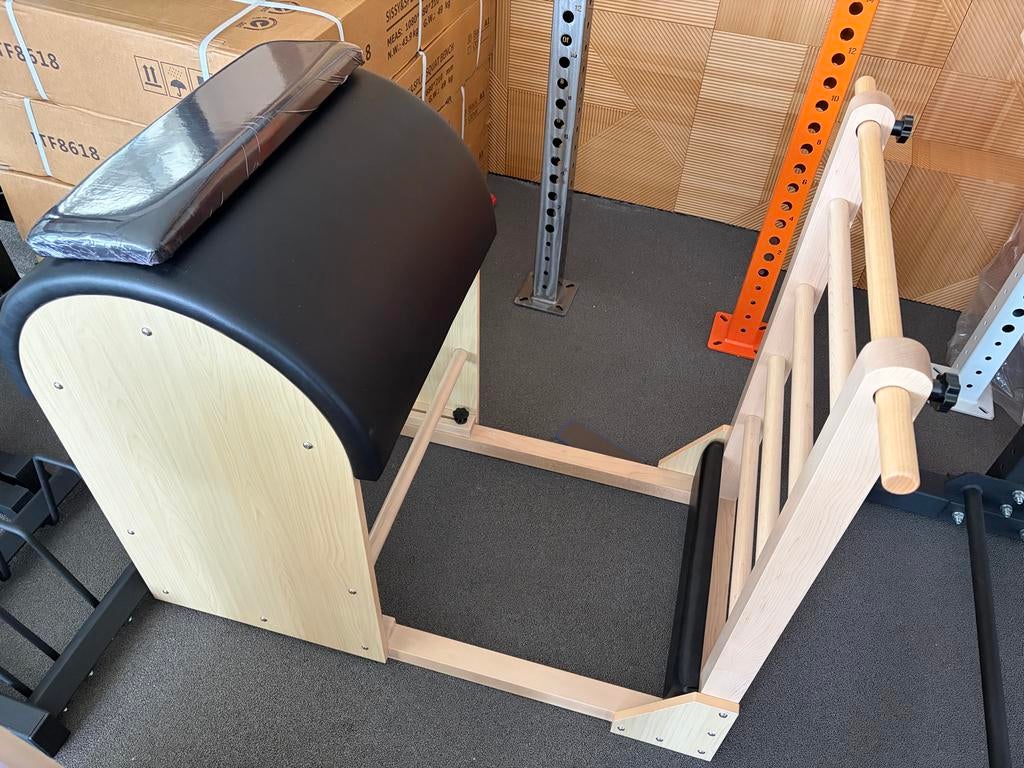 Pilates Ladder Barrel Esdoornhout, Sport en Fitness, Ophalen, Nieuw, Buik, Overige typen