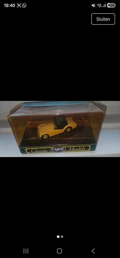 Corgi Classic Models Triumph TR3A, Verzenden, Zo goed als nieuw, Auto, Corgi