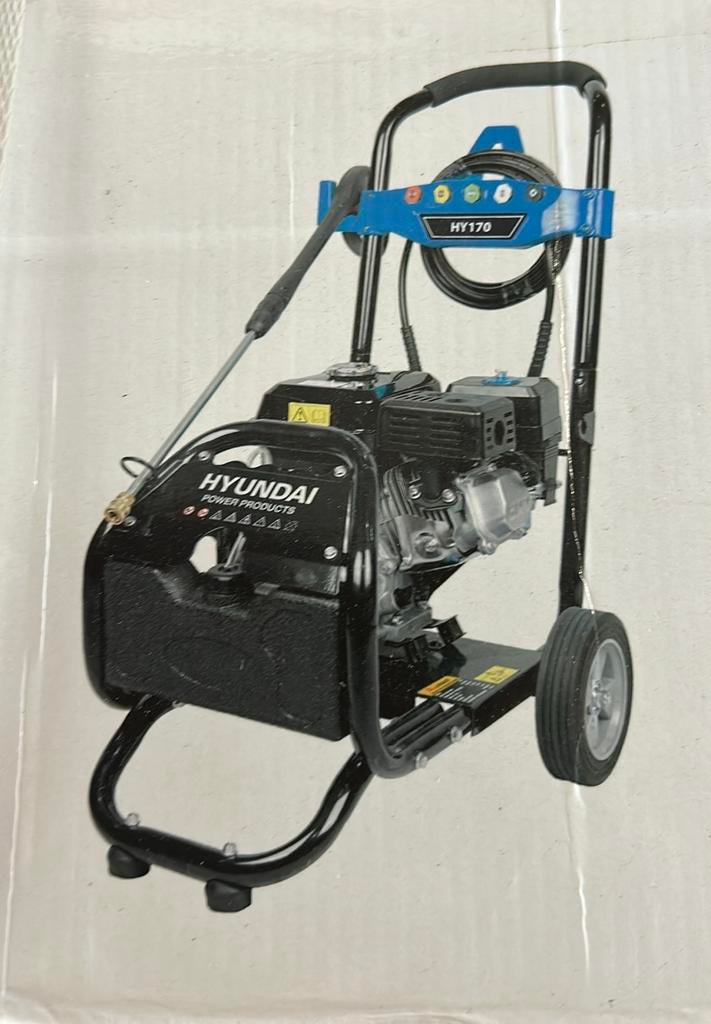 Krachtige Hyundai HY170 benzine hogedrukreiniger  Nieuw!, Tuin en Terras, Hogedrukreinigers, Ophalen, Nieuw, Benzine