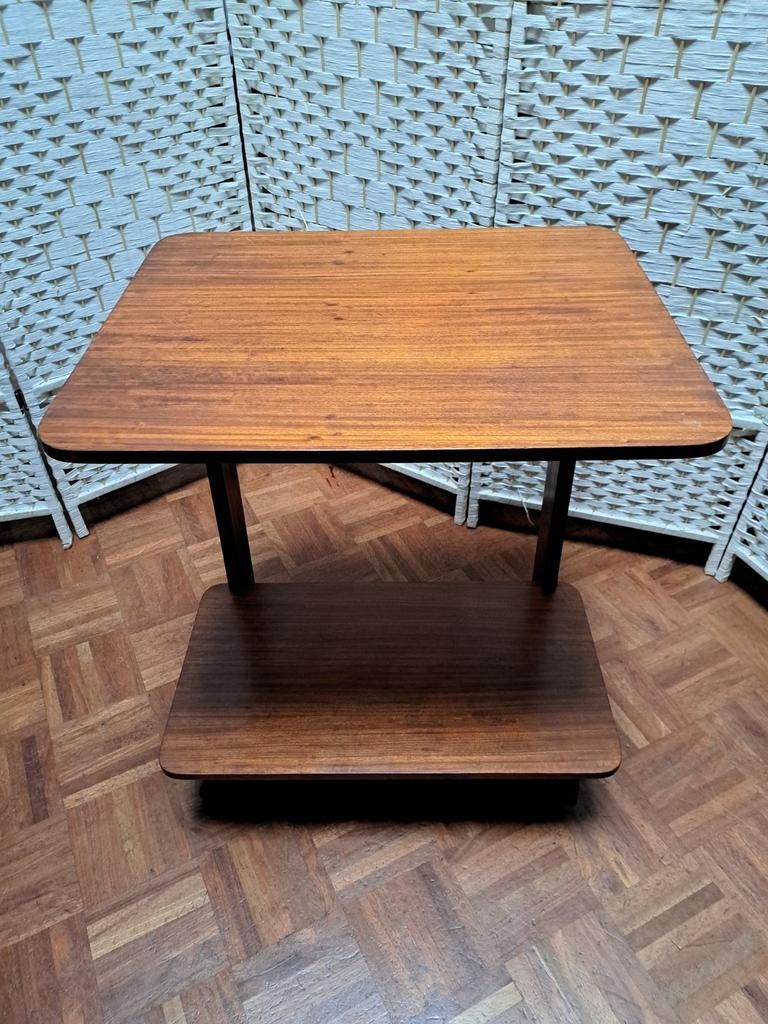 Vintage TV/Radio Meubel op Wieltjes - Jaren '60/'70, Antiek en Kunst, Antiek | Tv's en Audio, Ophalen