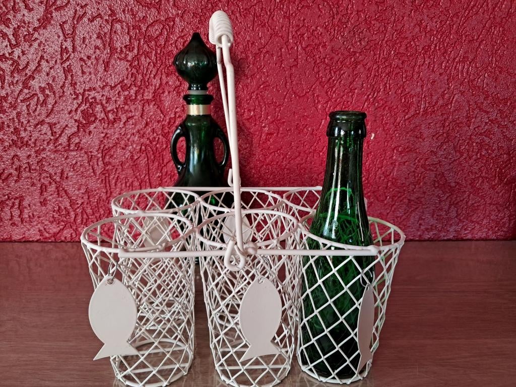 Flessen, glazen houder of cocktailbar., Ophalen of Verzenden