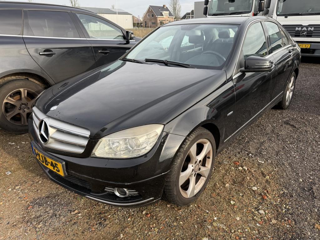 Mercedes-Benz C-Klasse C250 CDI Sedan 2009 Zwart Motorschade, Auto's, Euro 5, 4 cilinders, Zwart, 1545 kg