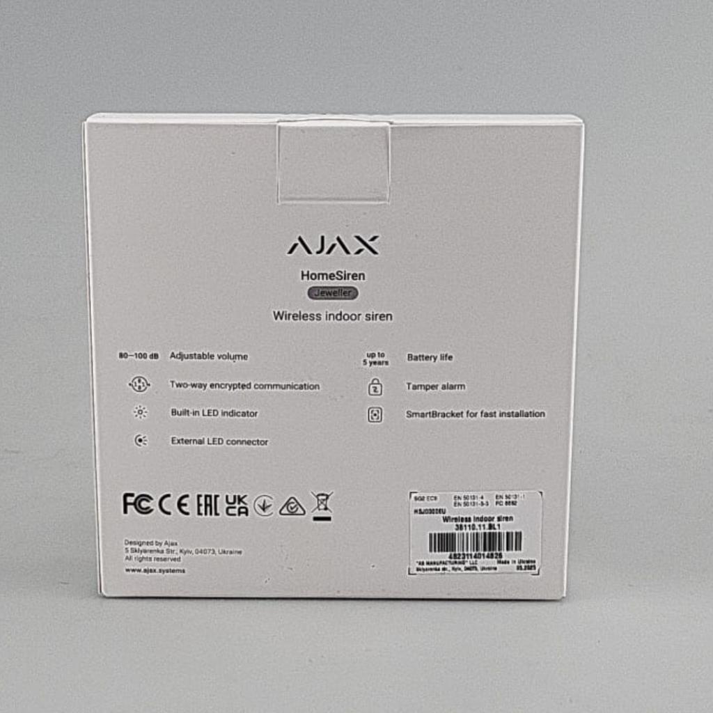 Ajax HomeSirene Zwart | Nieuw, Flex Ltd., Nieuw, https://flex.com/contact-us, Nobelstraat 10, 5807 GA Oostrum LB, Limburg, Nederland