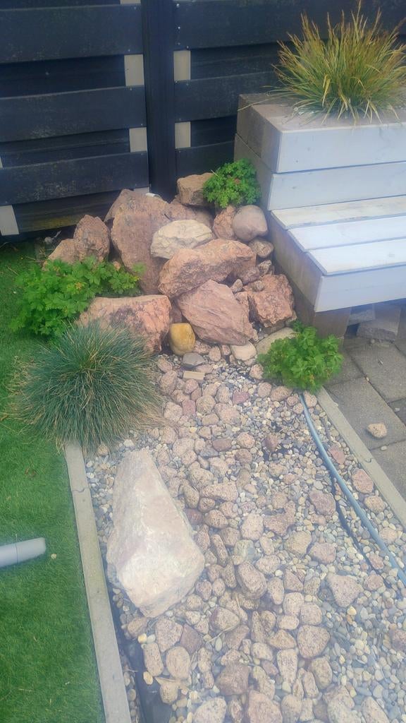 Grote en kleine lavastenen voor tuin of vijver, Tuin en Terras, Ophalen, Gebruikt, Kei, Lava