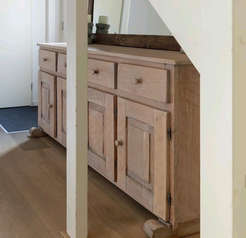 Dressoir massief eikenhout, Ophalen, Gebruikt, Eikenhout, 200 cm of meer