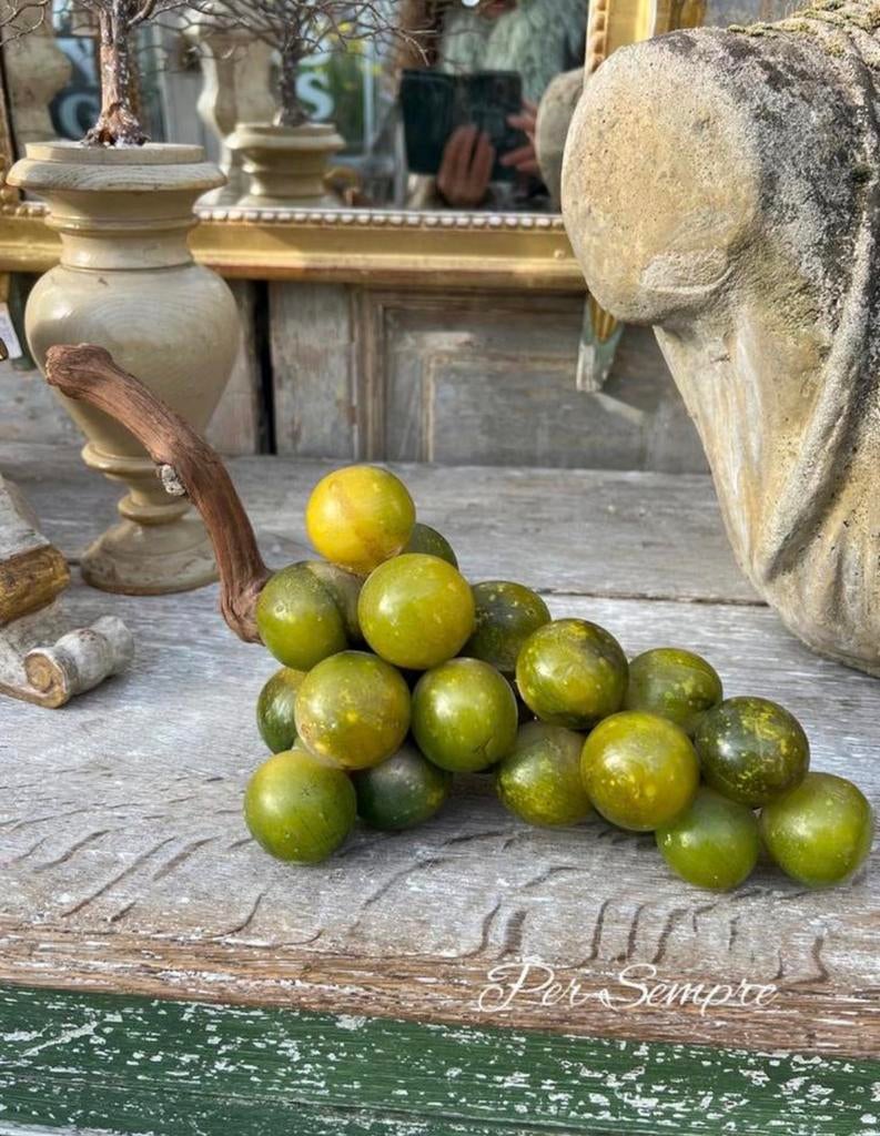 Per Sempre ,Prachtige Antieke Albast Druiven uit Italië, Antiek en Kunst, Antiek | Woonaccessoires, Ophalen of Verzenden