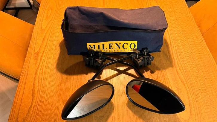 Milenco Aero Caravanspiegels - Set met Opbergtas, Ophalen of Verzenden, Zo goed als nieuw