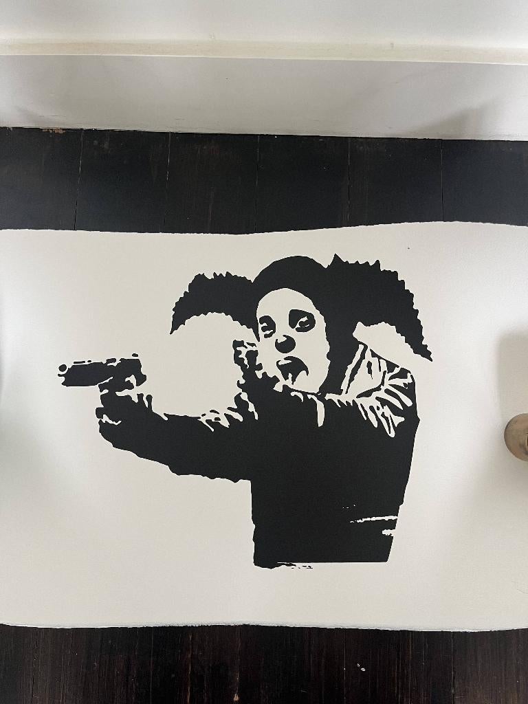 BANKSY Clown Skateboards print 2022 - AP'S, Antiek en Kunst, Ophalen