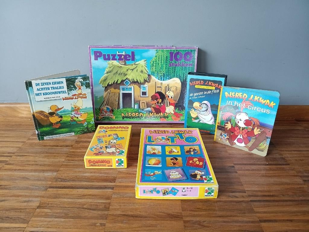 Set Alfred J. Kwak, jaren 80-90 (set 2), Verzamelen, Speelgoed, Ophalen of Verzenden, Zo goed als nieuw