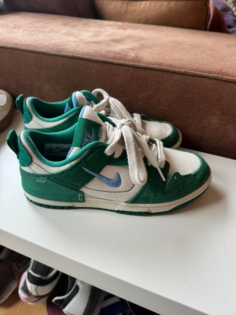Nike dunk low disrupt 2 groen blauw, Kleding | Dames, Schoenen, Ophalen of Verzenden, Groen, Sneakers of Gympen, Zo goed als nieuw