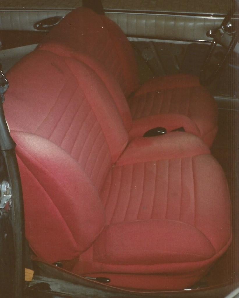 2 rode stoelhoezen voor een Citroën DS met lage voorstoelen, Ophalen, Citroën