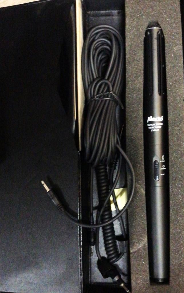 Alecto Super Zoom Videomike ZVM-2 condenser microfoon, Ophalen of Verzenden, Studiomicrofoon