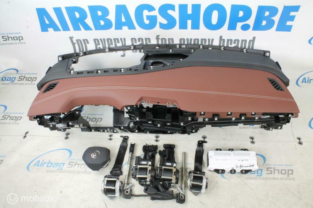 Airbag set Dashboard bruin HUD wit stiksel Volkswagen ID.5, Gebruikt, Ophalen of Verzenden