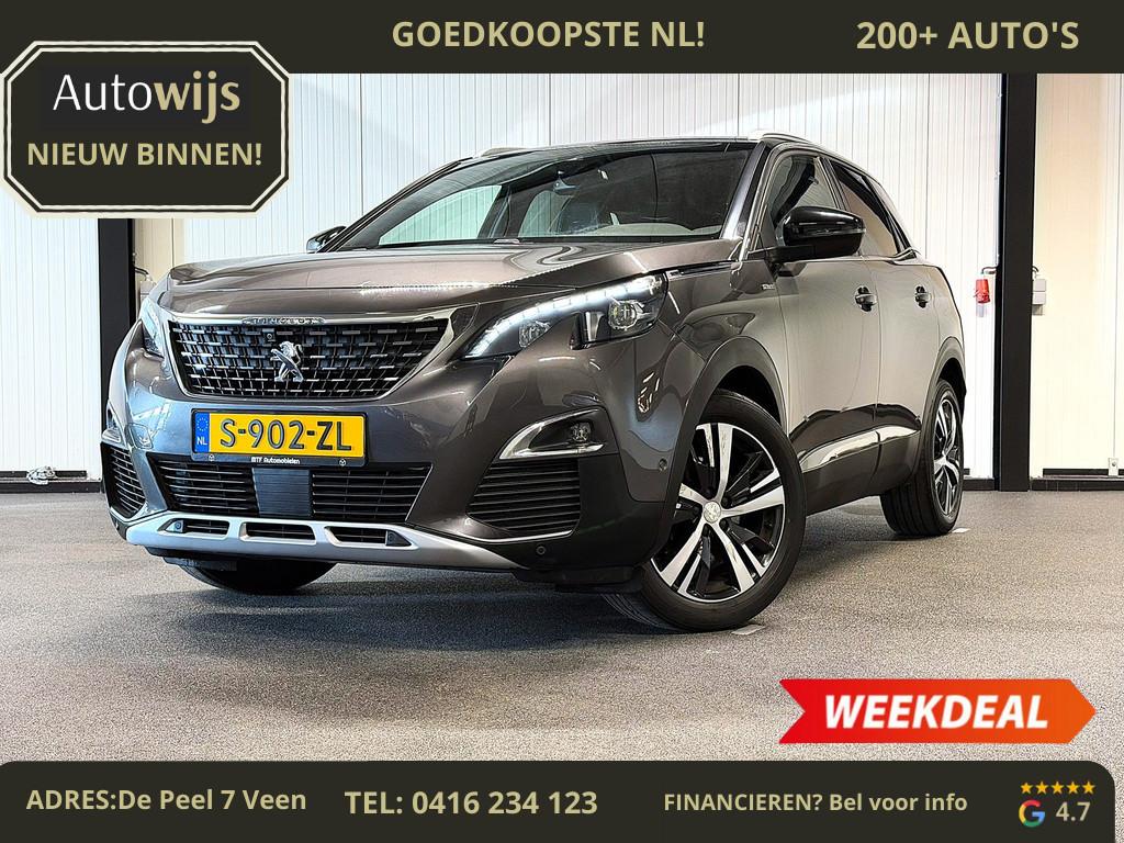 Peugeot 3008 1.2 PureTech Première|GT-LINE|AUT|CAMERA|TREKH, Gebruikt, 1199 cc, Leder en Stof, 1245 kg
