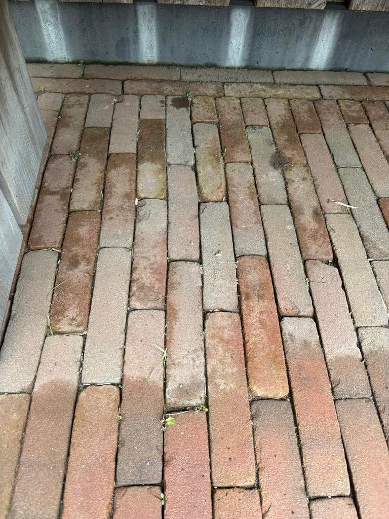 Gebakken waalformaat klinkers - 11 m², Gebruikt, Keramiek, Klinkers, Ophalen of Verzenden