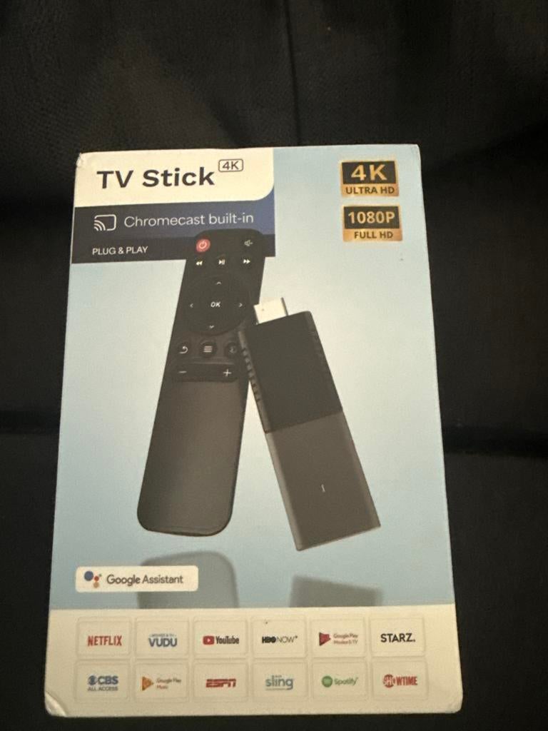TV Stick 4K met Chromecast en Google Assistant, Audio, Tv en Foto, Mediaspelers, Ophalen of Verzenden, Nieuw, HDMI, Minder dan 500 GB