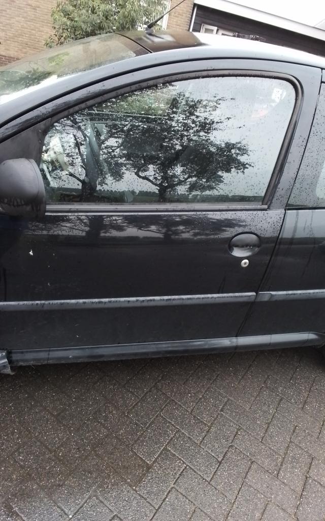 LINKER VOORDEUR PEUGEOT 107 / CITROEN C1 / TOYOTA AYGO, Niet ingevuld, Gebruikt, Citroën, Deur