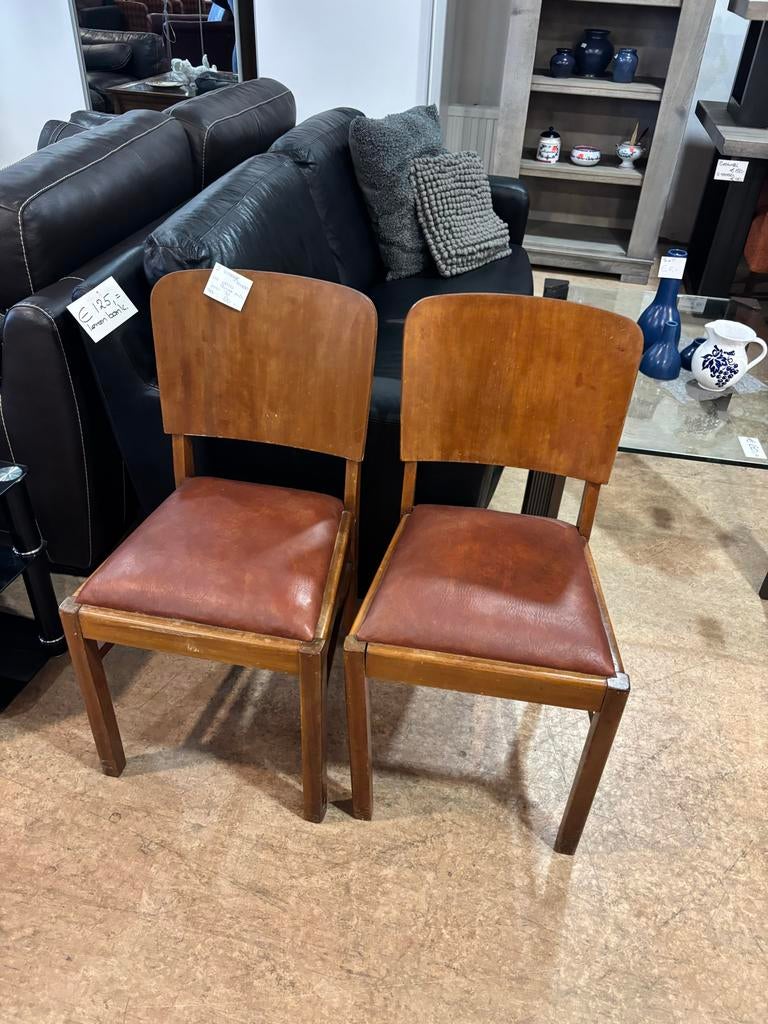 2 vintage art deco Pander en Zn stoelen jaren 30, Ophalen of Verzenden