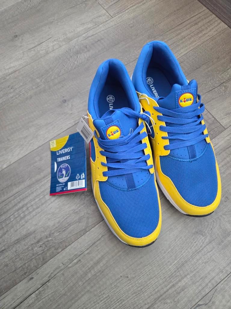 Nieuwe Lidl Sneakers - Maten 43, 45, 46 - Met kaartje, Blauw, Lidl, Nieuw, Ophalen of Verzenden